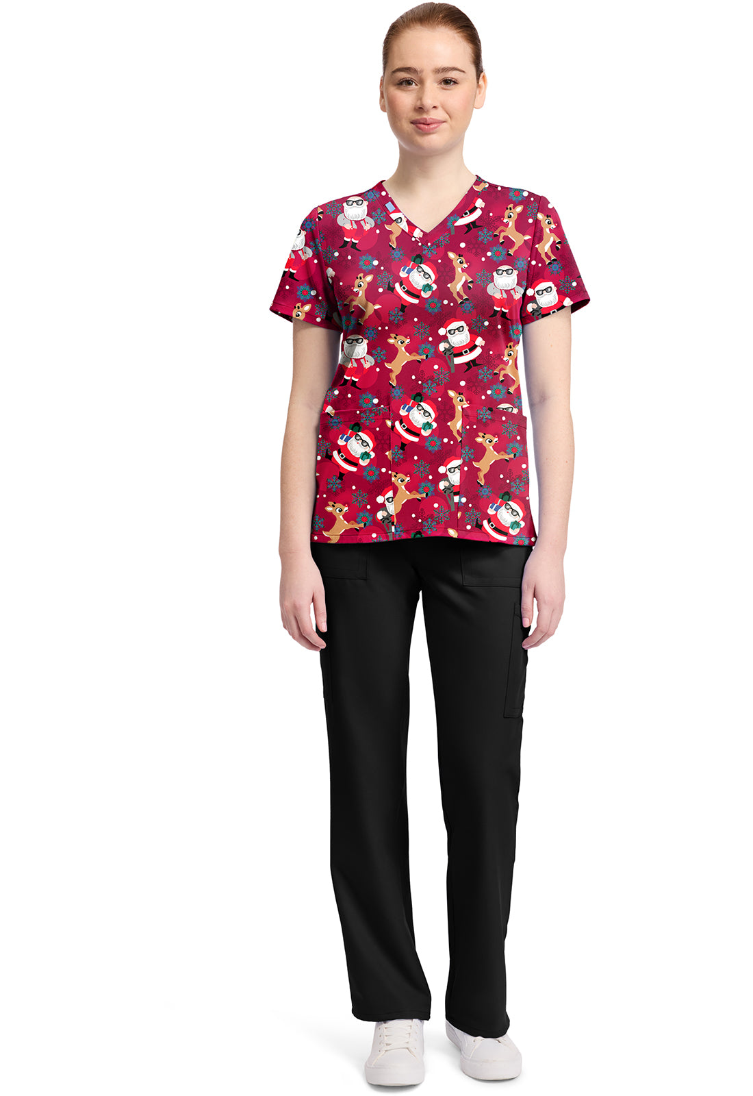 Print V-Neck Top in Future Is Bright